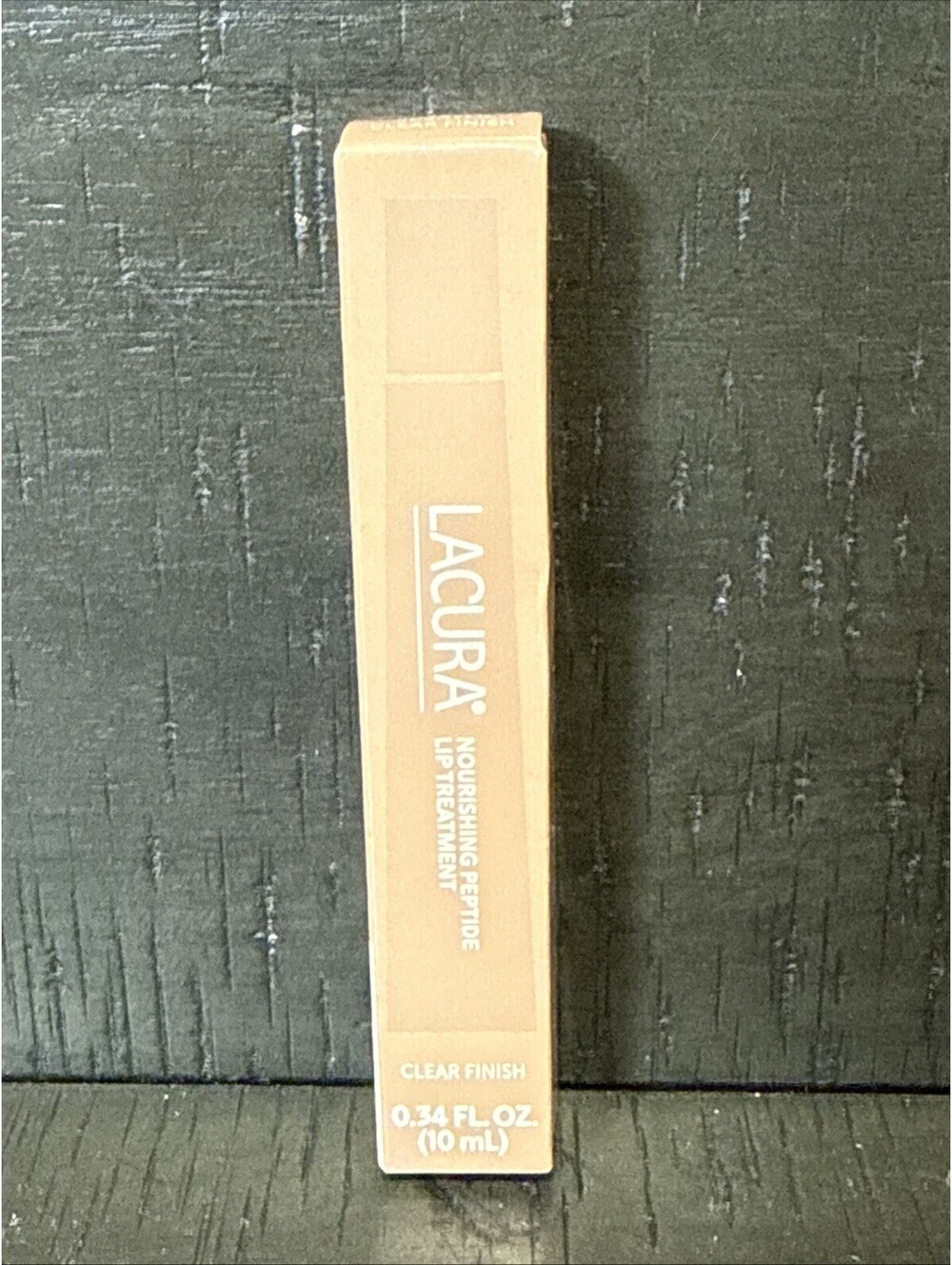 Lacura Nourishing Peptide Lip Treatment - Clear Formula - Salted Carmel Scent